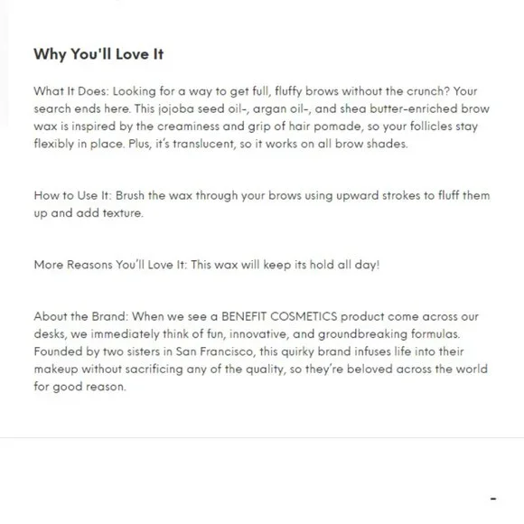 Benefit Fluff Up Brow Wax - Picture 2 of 5